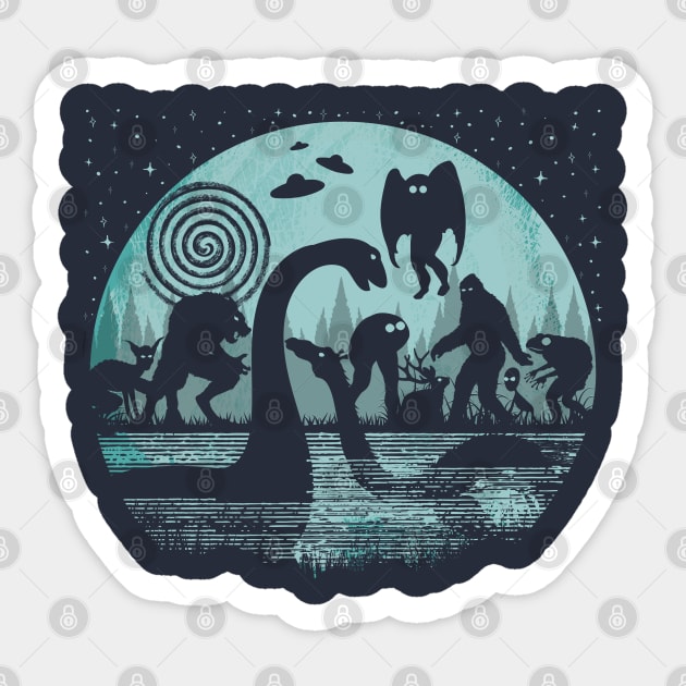 Mythical Creatures Cryptid Sticker by Tesszero